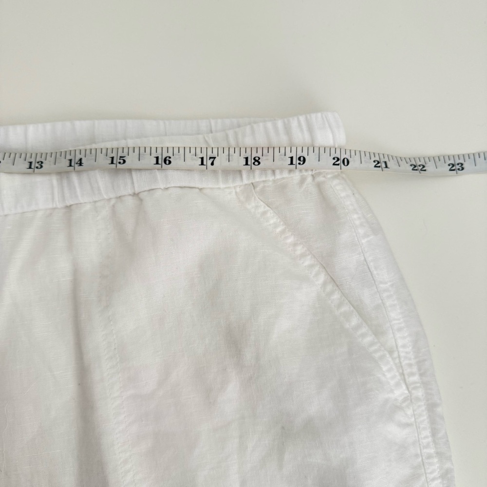 Liz Claiborne White Linen Blend Relaxed Wide Leg Pants XL - Picture 10 of 13
